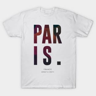 Paris City Name Art T-Shirt